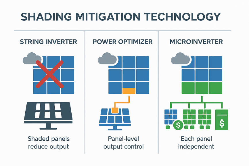 what is shading mitigation technology in solar power generation